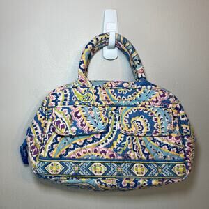 Vera Bradley Women's Capri Blue Paisley Print Lola Handbag Purse
